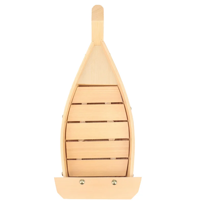 Y42A-3Pcs 42X17X7.5Cm 일본 요리 스시 보트 스시 도구 나무 수제 간단한 선박 사시미 차가운 요리 식기 바