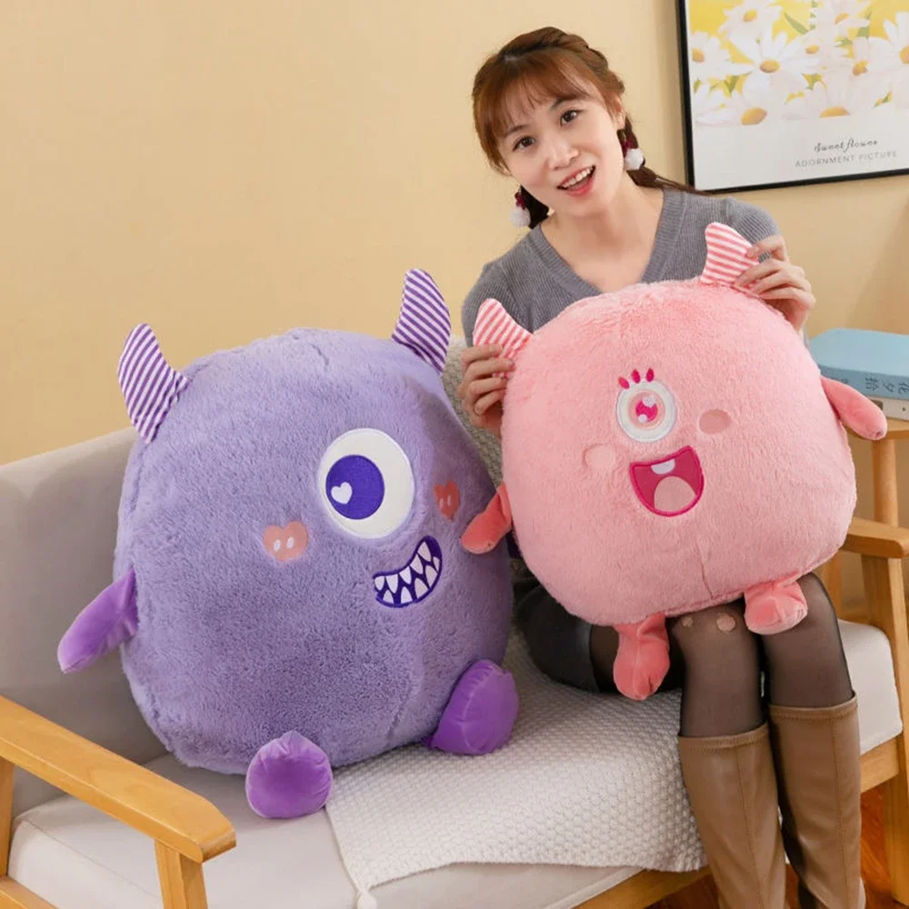 23cm Four Ugly Cute One Eyed Little Monster Doll Funny Plush Toy Rag Doll Girl Boy Throw Pillow Children's Birthday Gift