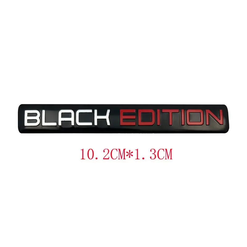 Black Limited Edition 3D Metal Racing Sport Emblem Badge - Sleek and Stylish Car or Motorcycle Accessory Sticker