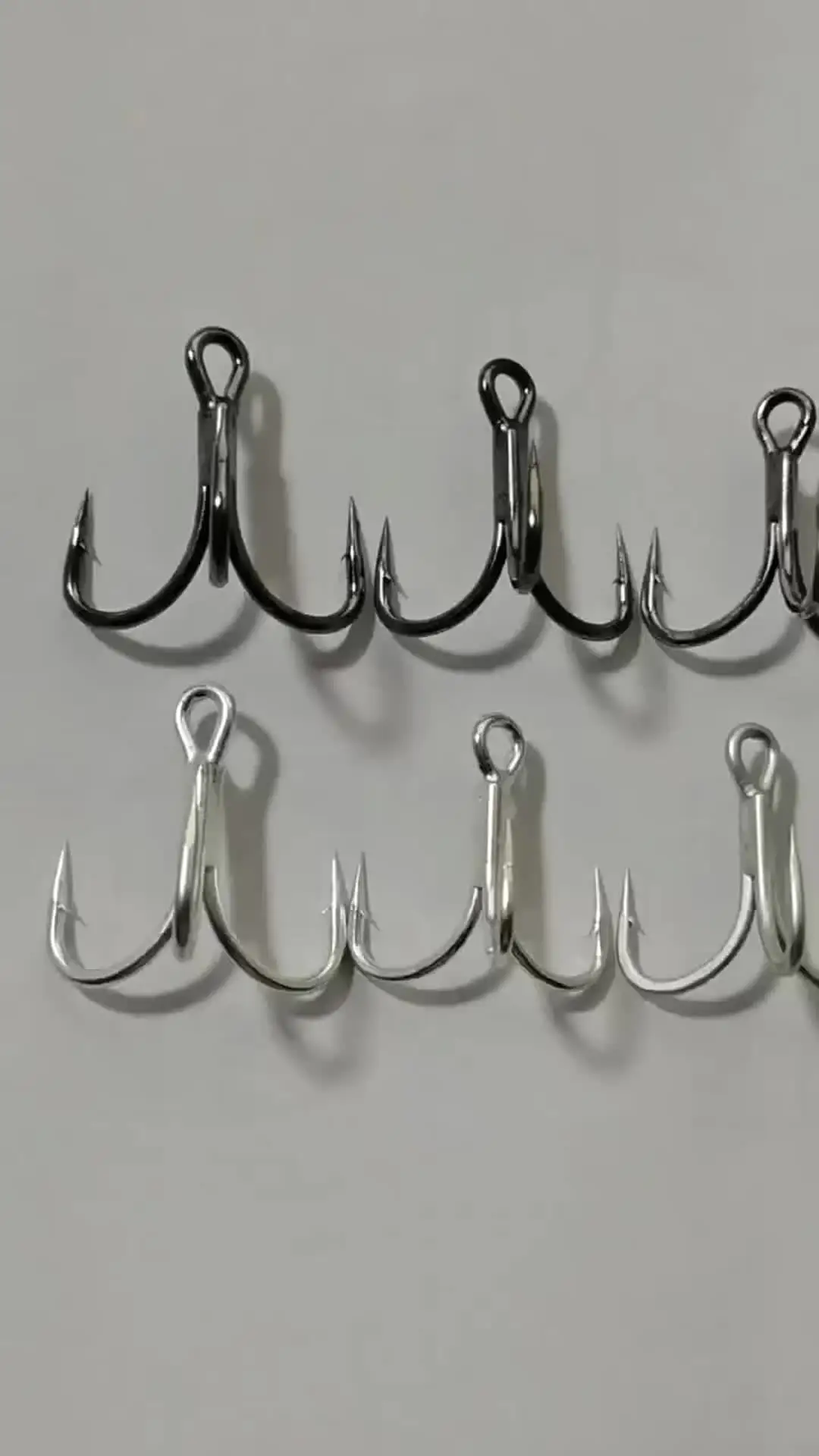 Dyxssm Treble Hooks 100pcs Lot - Triple Fishing Hooks Size 6#, High Carbon Steel, For Freshwater & Saltwater Fishing