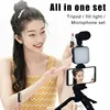 COOL DIER Smartphone Vlogging Kit With Tripod Phone Holder Mini Mic LED Fill Light Starter For TikTok Live Stream Video YouTube 2