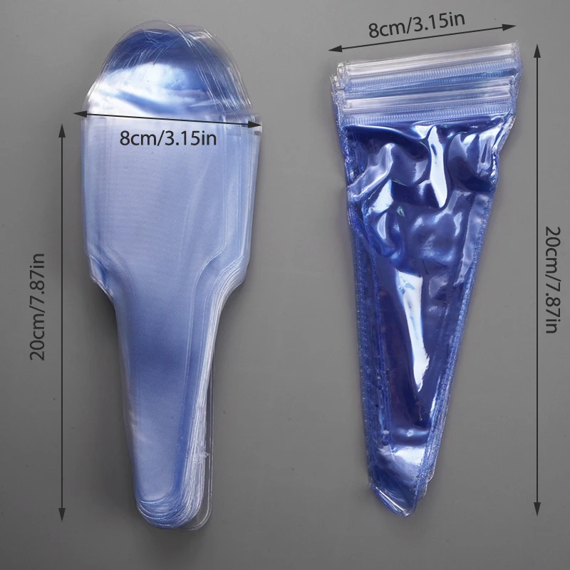 Description Picture 3 of item10Pcs Hair scissors sleeves PVC and packaging bag after sharpening Disposable Scissors Bag Waterproof Tool Protection Bag