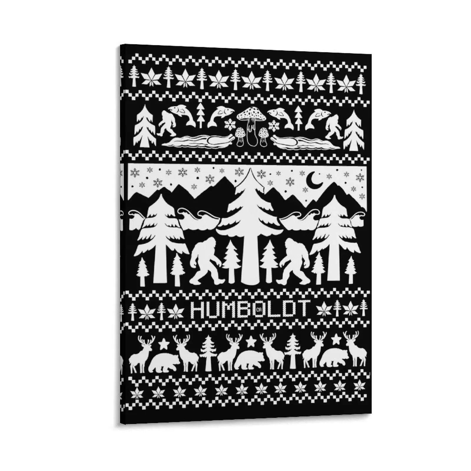 

Humboldt County Christmas Sweater Canvas Painting Decor for room home decor interior