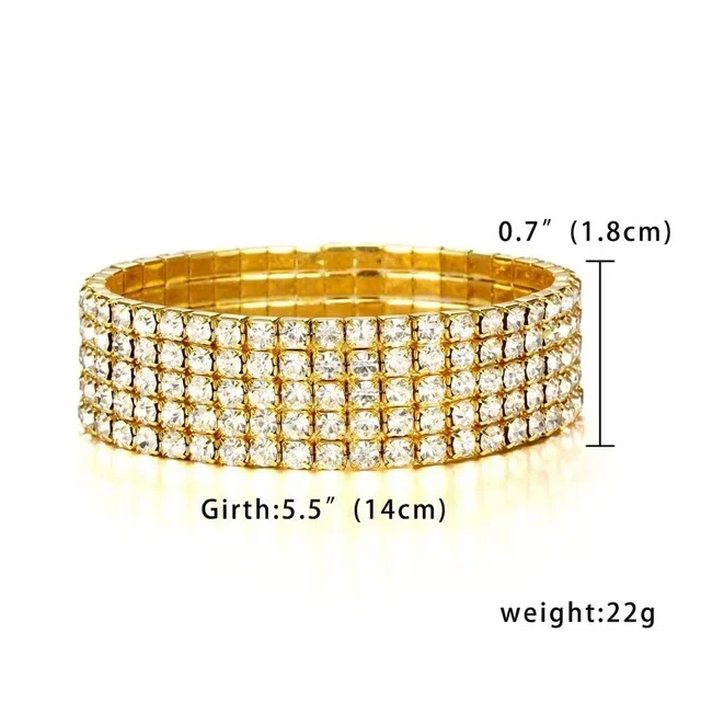 new European Style Women Element Fashion Bracelet Jewelry Punk Hip Hop Bracelet Inlay Rhinestone Gift