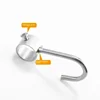 Stainless Steel Hook Hanging Tube Pipe Rod  for Kitchen Wardrobe Bathroom 5