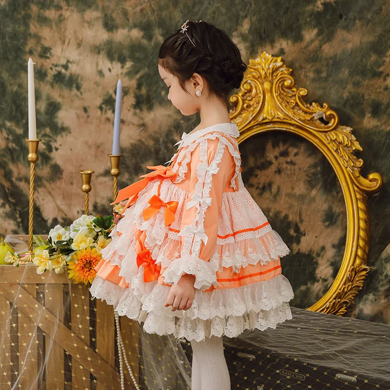 Spring New Lolita Princess Lace Skirt Girls' Skirt Pompous High Grade Dress