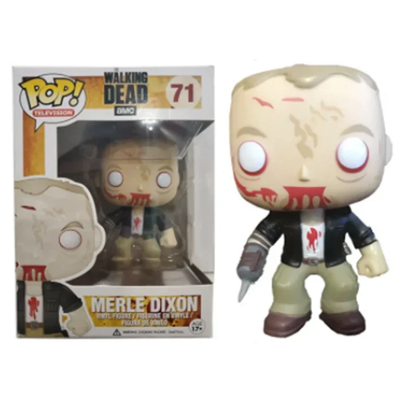 thumbnail image 1 of FUNKO POP The Walking Dead Series Merle Dixon Michonne Carol Peletier Carl Zombie Figura de acción Modelo Muñeca Juguete Hallow, 1 of 5