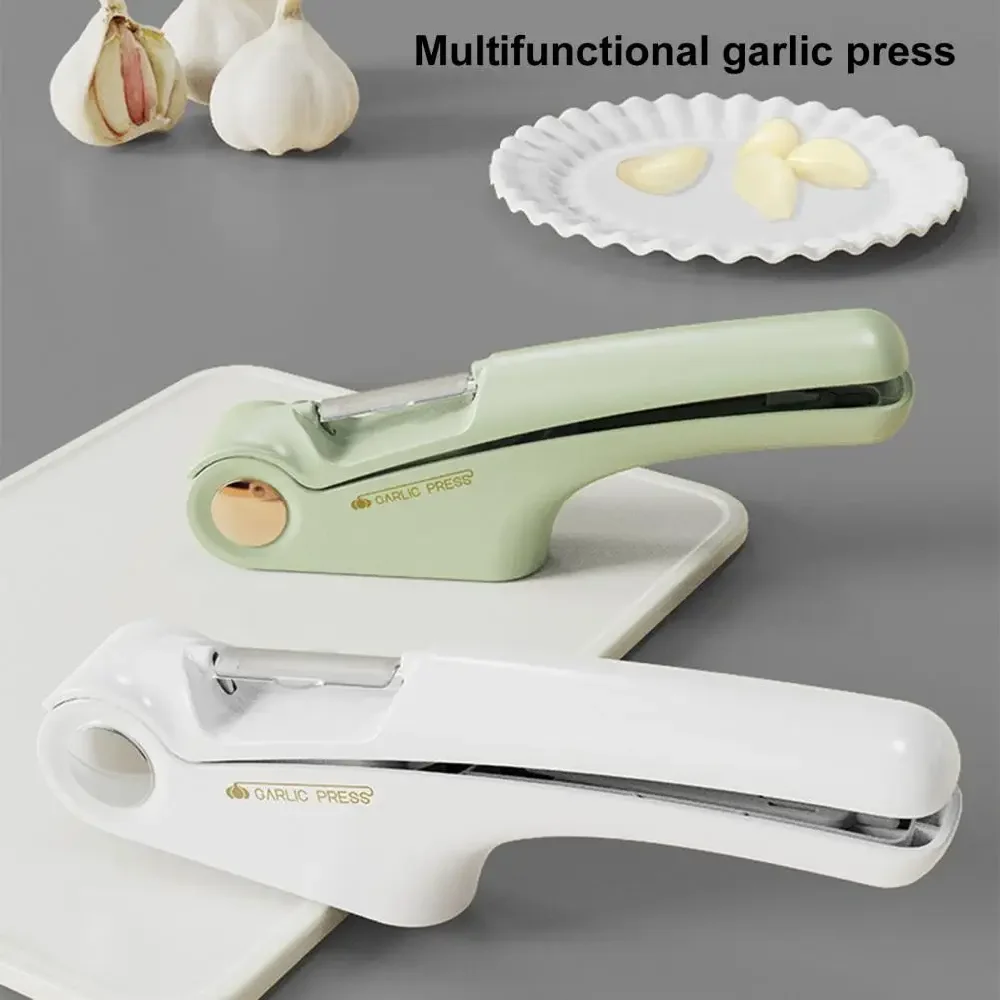 

1PC Garlic Chopper Stainless Steel Garlic Press Crusher Kitchen Cooking Vegetables Ginger Squeezer Masher Handheld Ginger Mincer