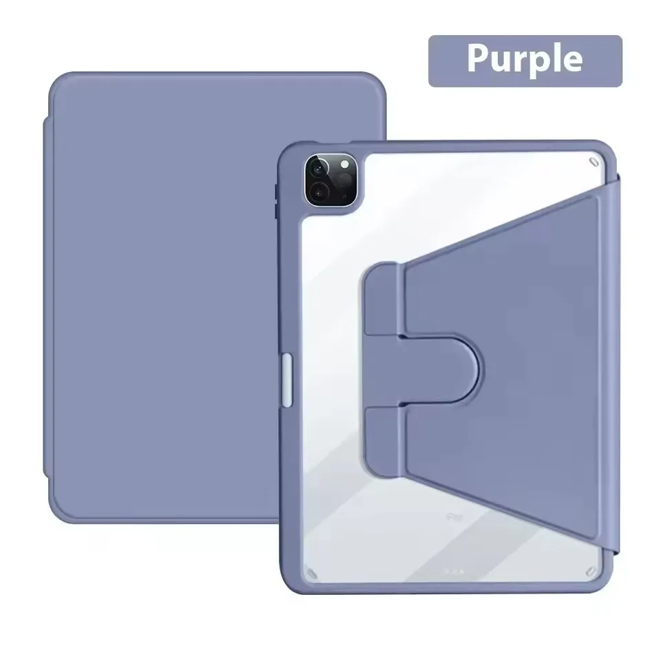 360-Degree Rotating iPad Case with Pencil Holder