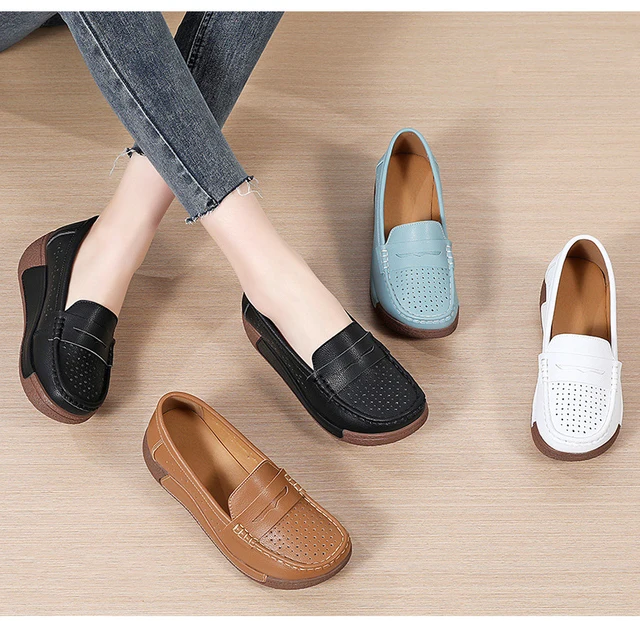 Mocasines Para Mujer Zapatos Cómodos Y Elegantes Para Primavera/Verano,  Antideslizantes Y Casuales