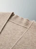 CHICUU Autumn Winter Men Cashmere Sweater Coat Basic V-neck Cardigan 100% Merino Wool Knitwear Smart Casual Jacket Korean Tops 3