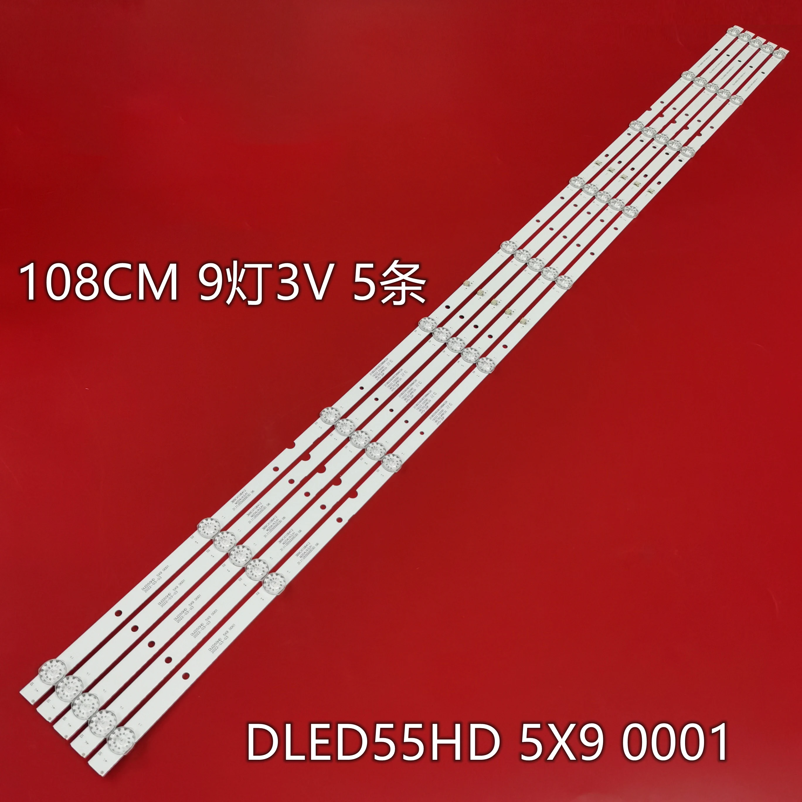 Led Backlight Strip para Dled55hd 5×9 0001 Peças