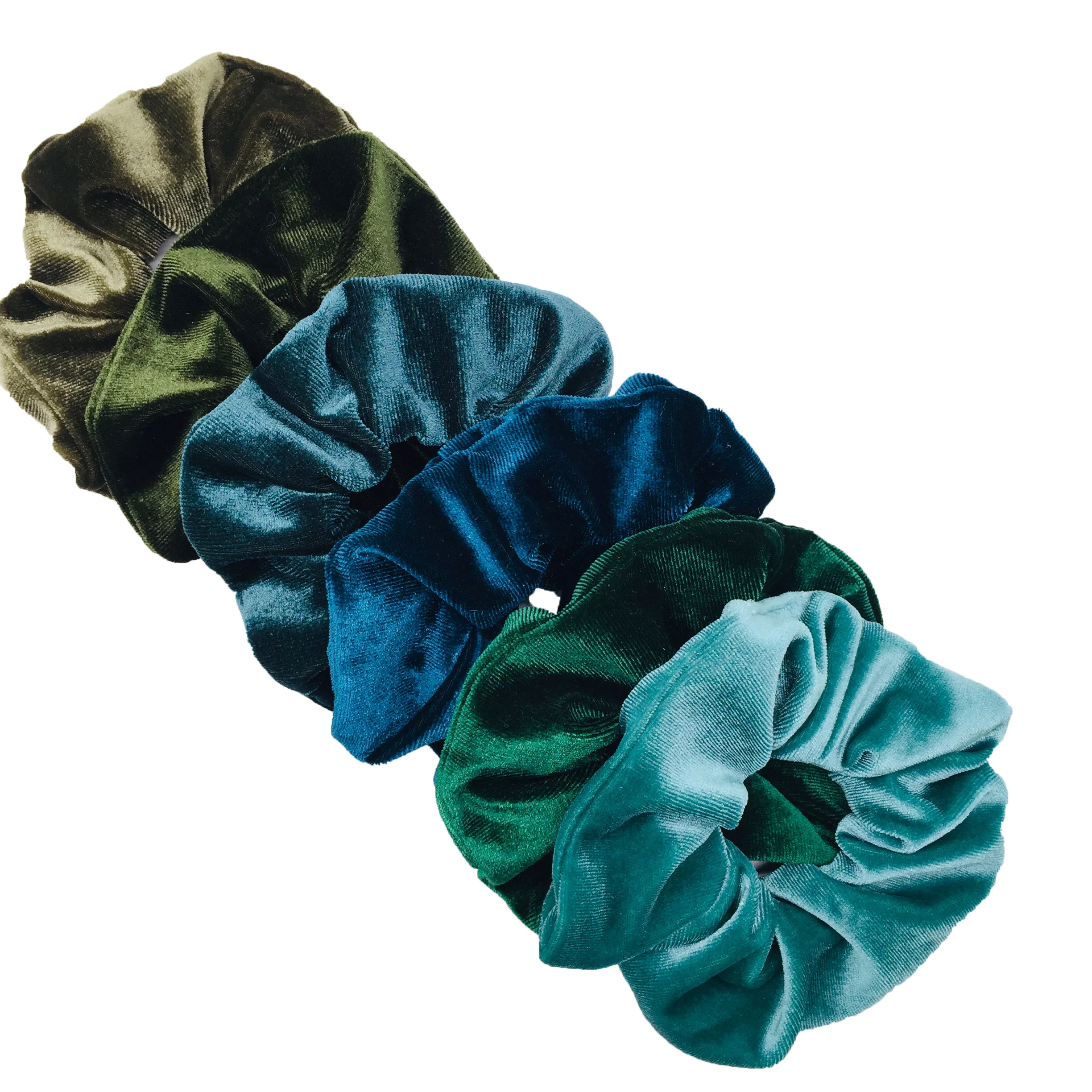 Velvet and Tie Dye Scrunchies Hair Accessories Set
