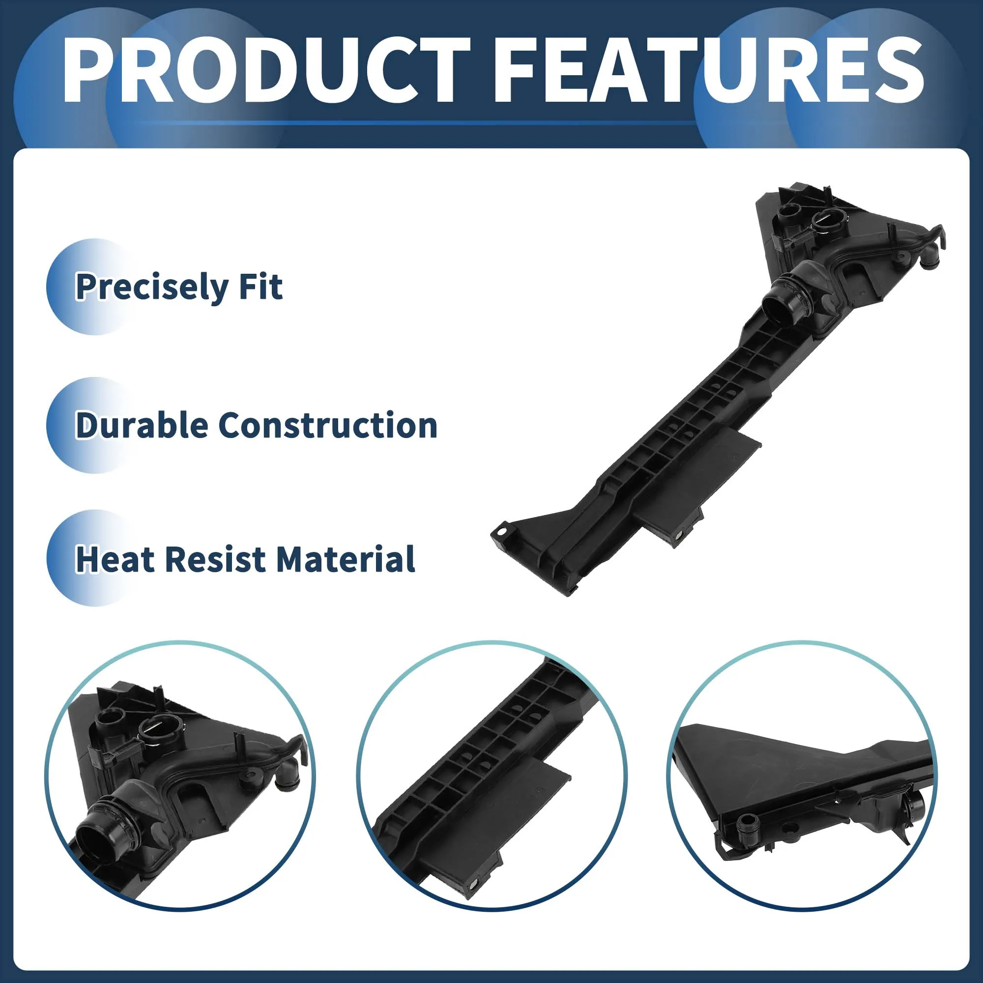 UXCELL 자동 변속기 라디에이터 냉각수 탱크 장착 플레이트, BMW X3 2004-2010 L6 2.5L 3.0L용 저장소 병 브래킷