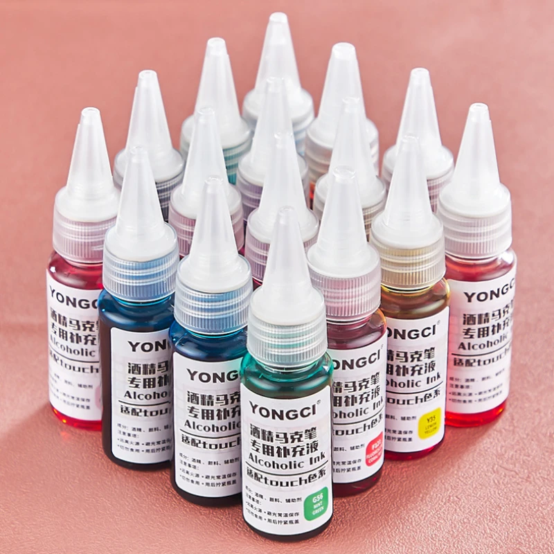 Black Oily Ink Refill Liquid for Universal Touch Markers