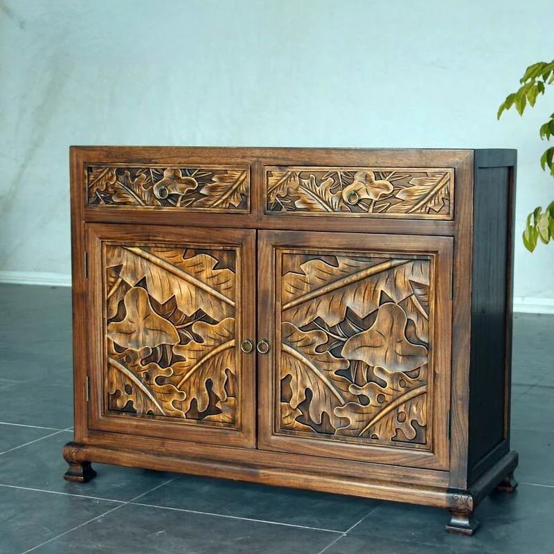 

Southeast Asian style Thai solid wood shoe cabinet