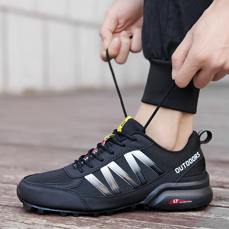 Women Cycling Shoes New Outdoor Non-Slip Wear-Resistant Hiking Training Shoes MTB Cross-Country Cycling Sports Shoes Unisex 6