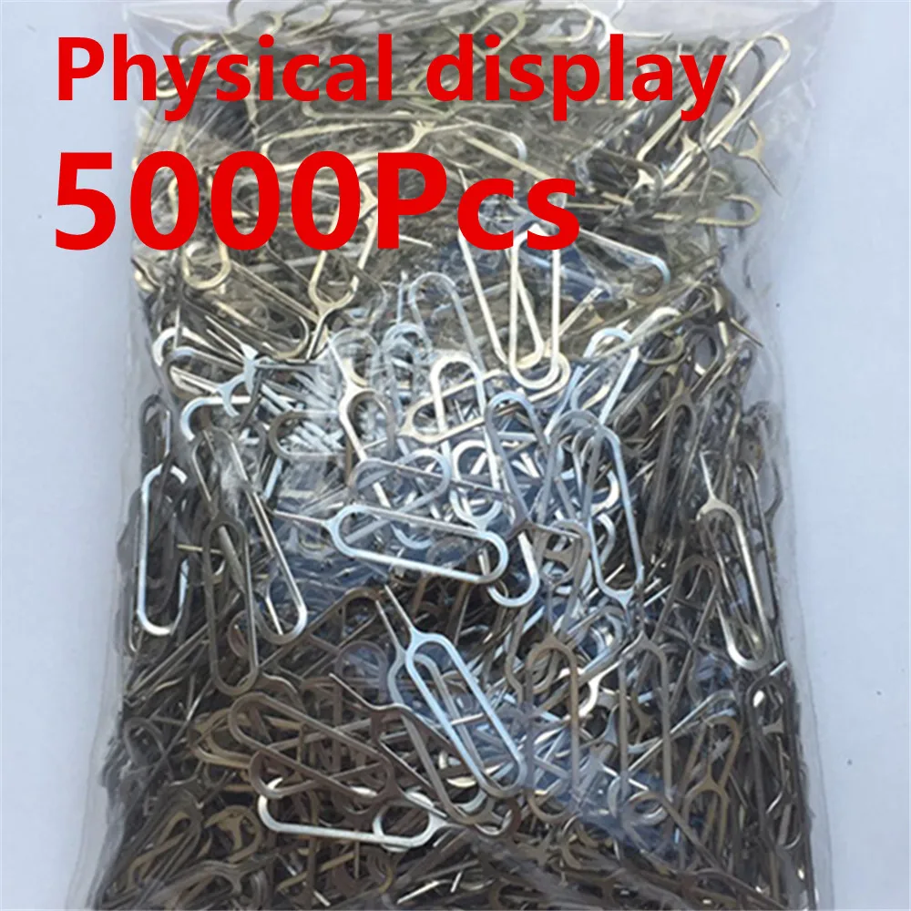 5000Pcs Eject Sim Card Tray Open Pin Needle Key Tool Sim Card Tray Pin