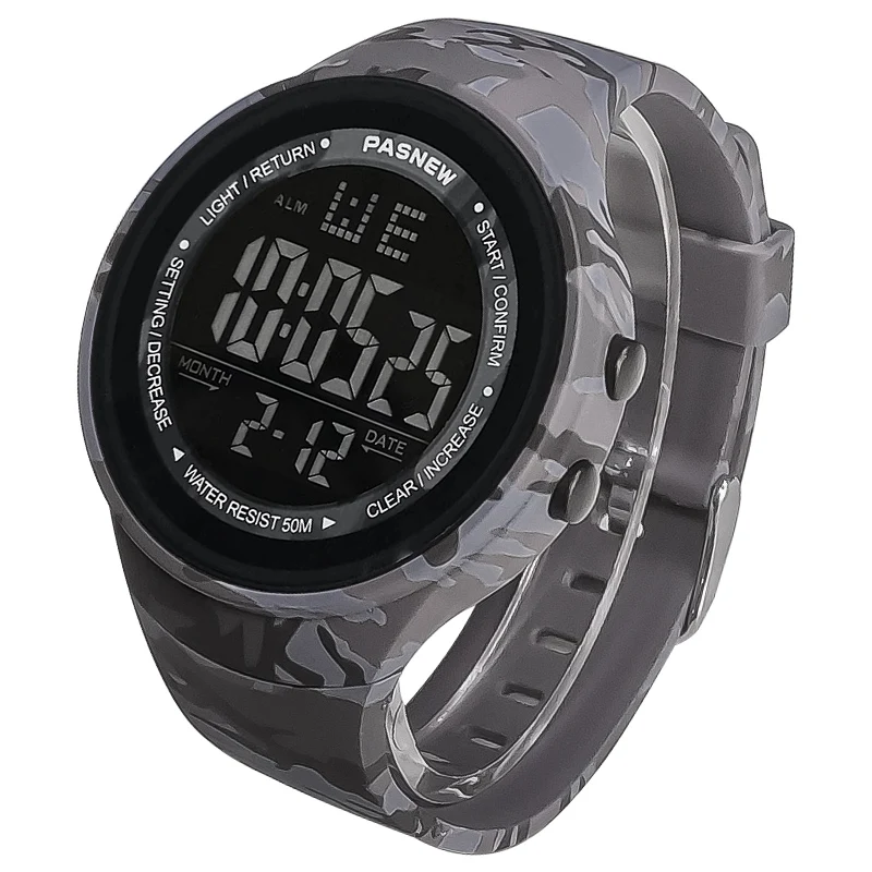 Tactical Sport Watches Men Camouflage Outdoor Expedition Electronic Handwatch Boy Multifunction Diver Digital Wristwatches Male