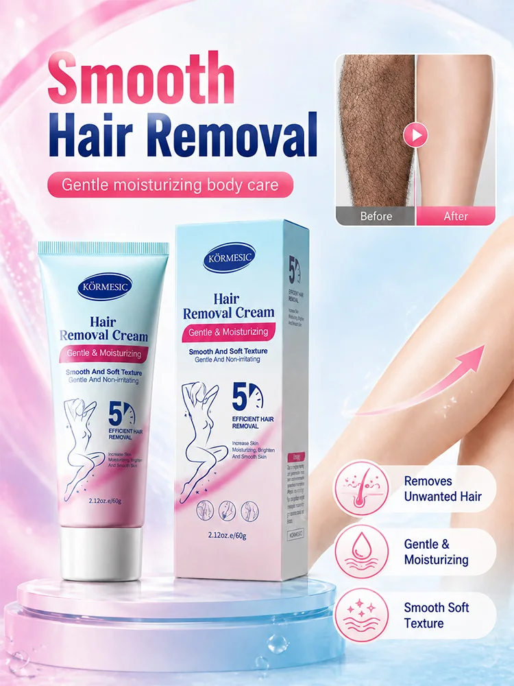 Crème dépilatoire pour le corps, crème dépilatoire douce, hydratante, pour une peau lisse, soin pour femmes et hommes, jambes, bras, aisselles, usage quotidien. 1