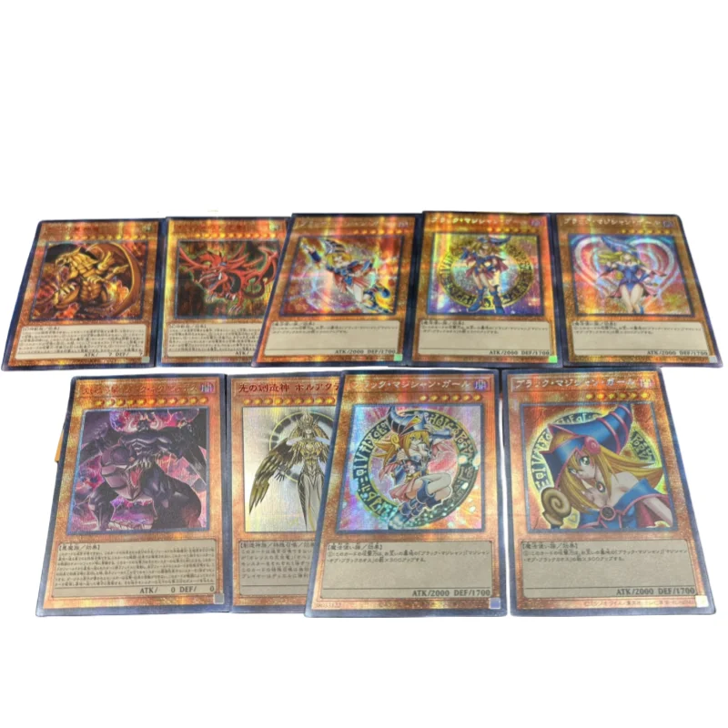 

Yu Gi Oh Cards Black Magician Girl Egyptian God Holactie the Creator of Light Anime Game Characters Collection PSER Card DIY Toy