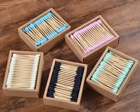 Soft bristled bamboo handle toothbrush travel set