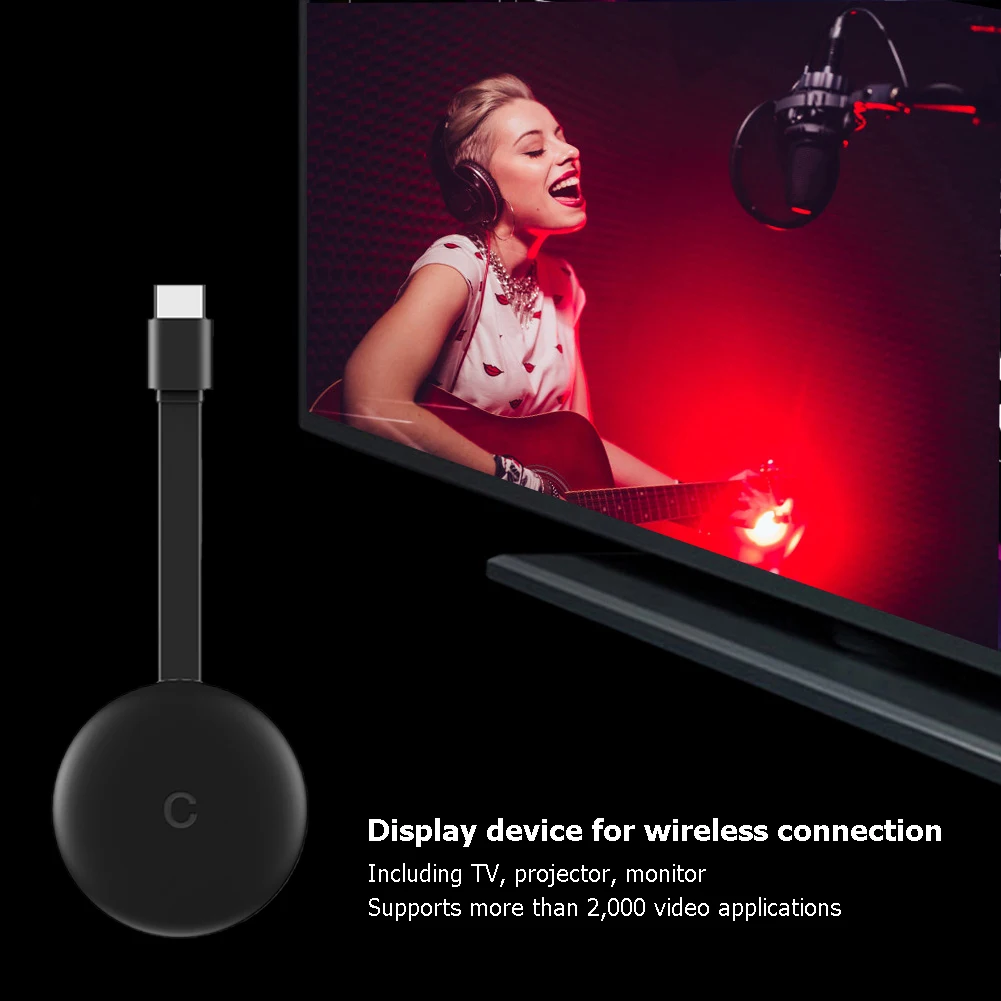 휴대폰 태블릿용 무선 디스플레이 동글 어댑터, G12, 2.4GHz, 5GHz, WiFi, 4K HDMI