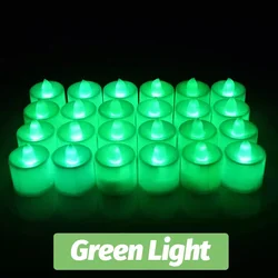 Heart - Shaped Flameless LED Tealight Candle Set (48PCS)