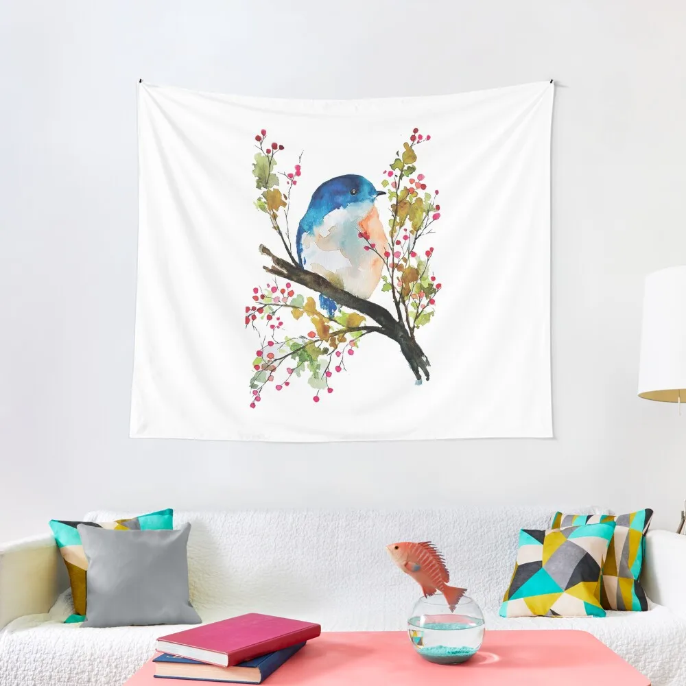 

watercolor bird Tapestry Tapestries Wall Hanging Hanging Wall Tapestry