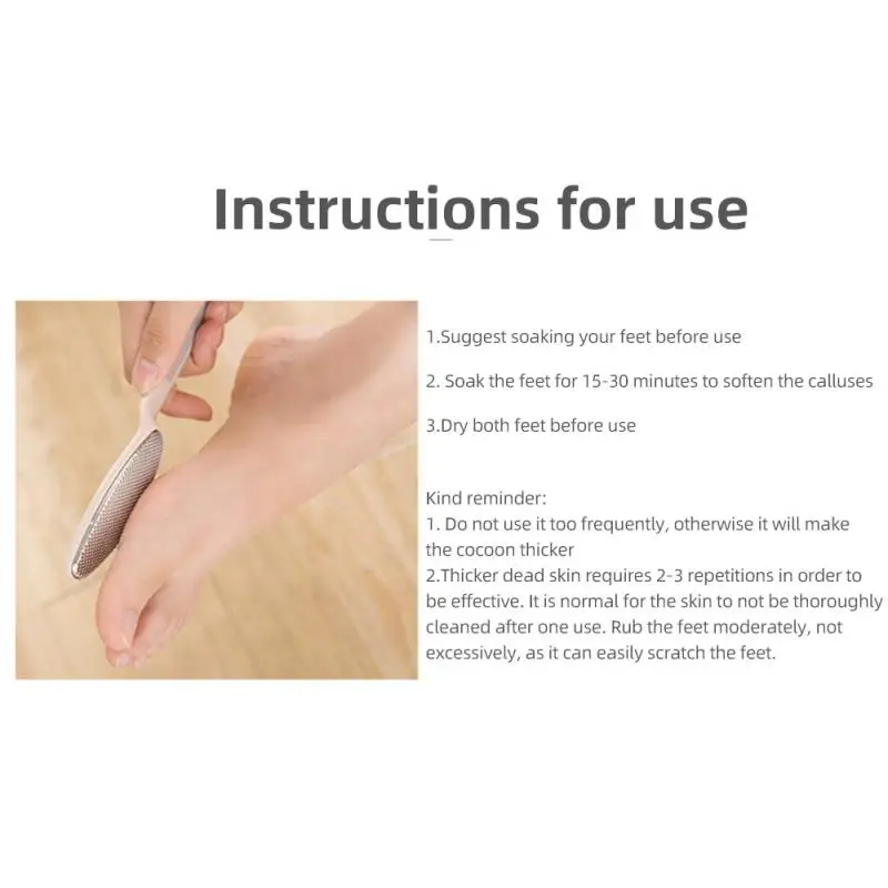 Foot File Stainless Steel Foot Rasp With Plastic Handle Callus Dead Skin Remover Pedicure Tool Foot Care Tool Dropshipping