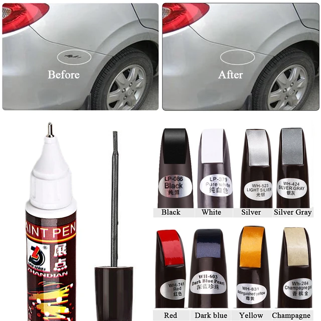 Rotulador de pintura para reparación de arañazos de coche, resistente al  agua, cuidado de la banda de rodadura, mantenimiento automotriz, negro,  blanco, rojo y plateado - AliExpress