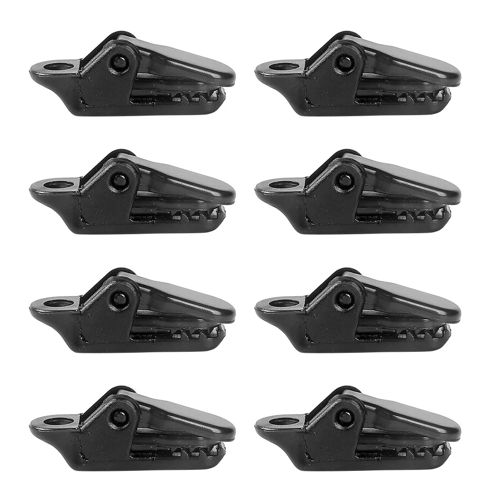 

50 Pcs Tents Alligator Clip Fixing Camping Tarp Windproof Holder Fastener Clamp Cord
