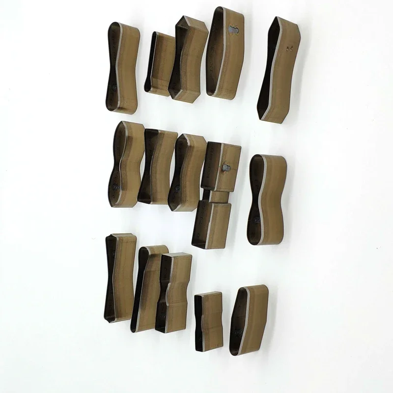 DIY leather craft 5# zipper pull die cutting knife mould set wooden mold leather die cutting mold 15pcs/lot