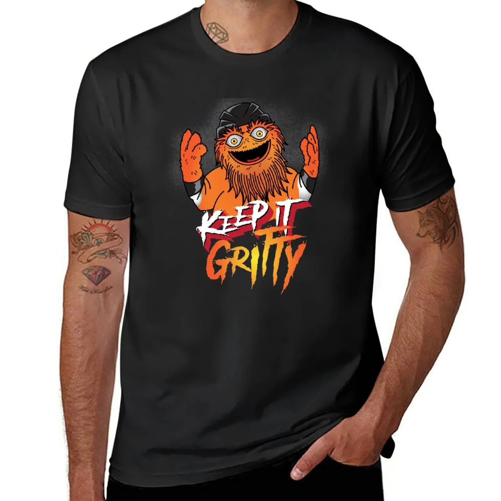 

Keep It Gritty Chaos Mascot T-Shirt summer clothes Short sleeve tee tshirts for men