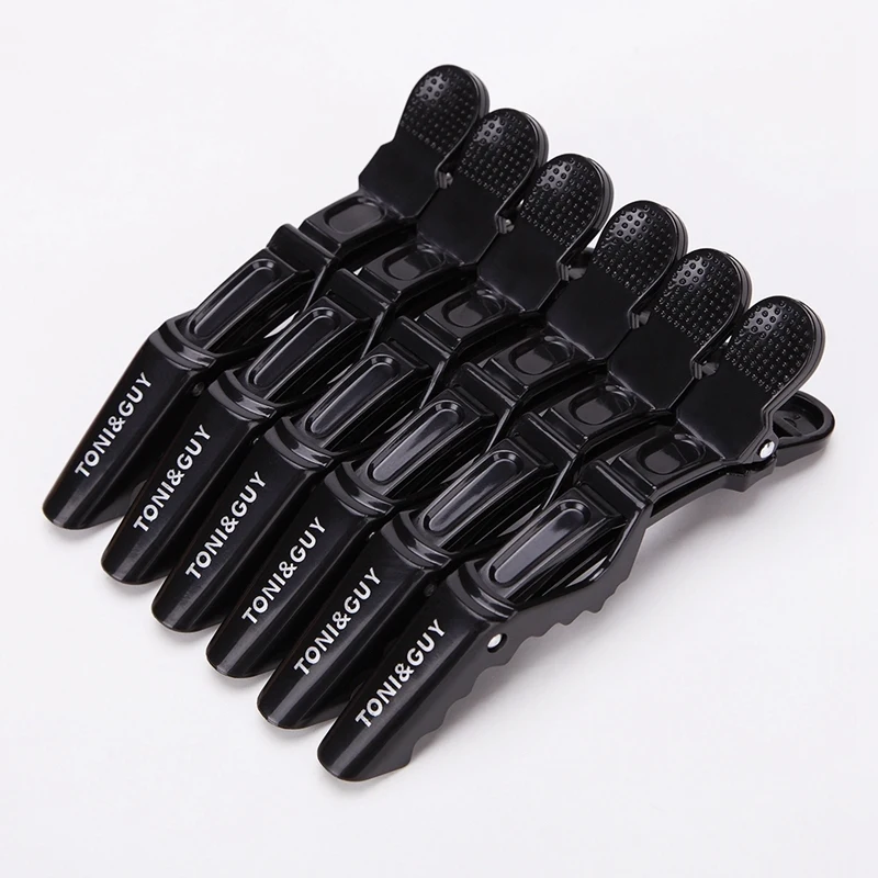 6pcs/lot Plastic Hairpin Hair Clips Hairdressing Clamps Claw Section Alligator Clips Barber For Salon Styling Hair Accessories