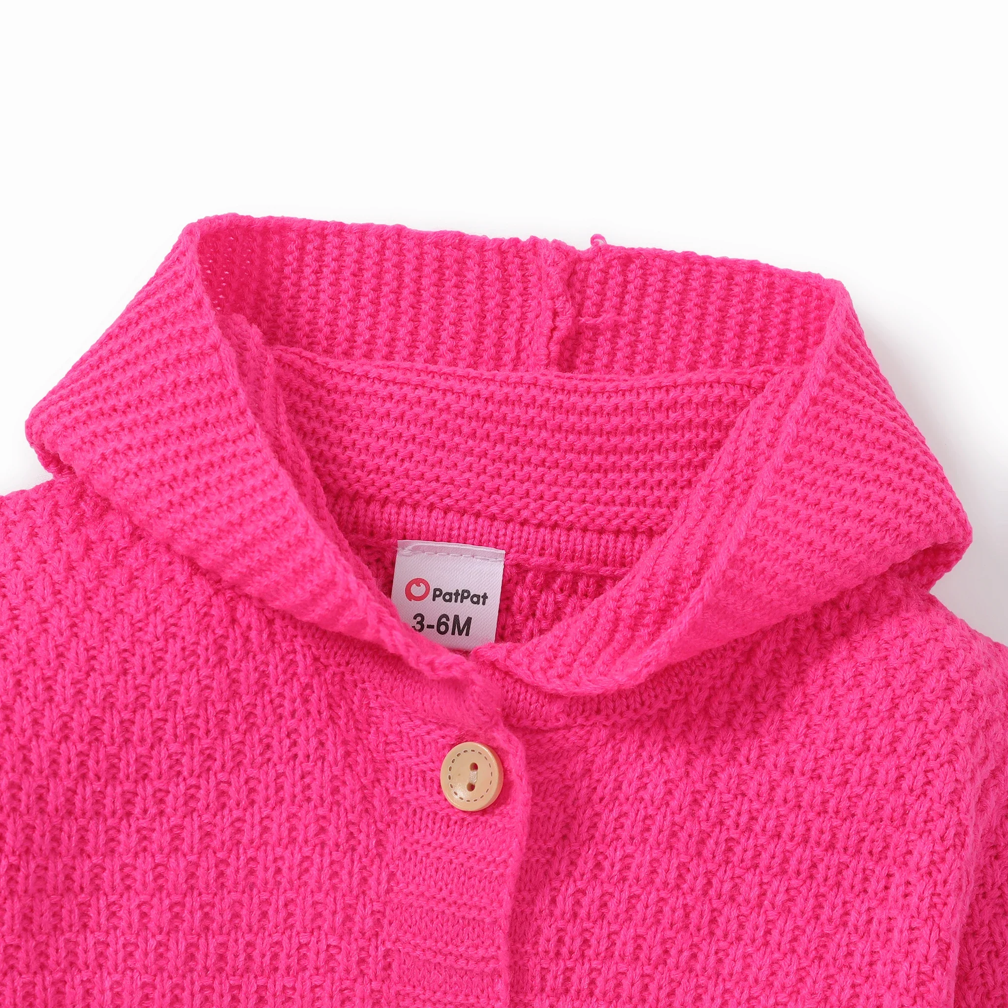 PatPat Baby Boy/Girl Button Design Sweater Jacket Soft and Comfortable Perfect for Outings and Daily Wear Basic Style cashmere sweater baby girls sweater