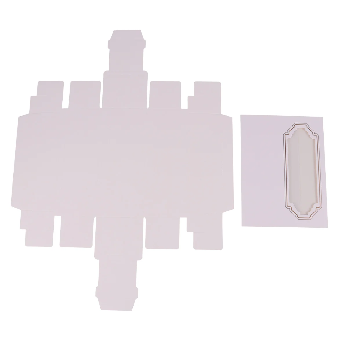 10 Pcs Baking Box White Paper Macaron Box Small Cookie Cake Dessert Party Gift Packing with Clear Window Small Size