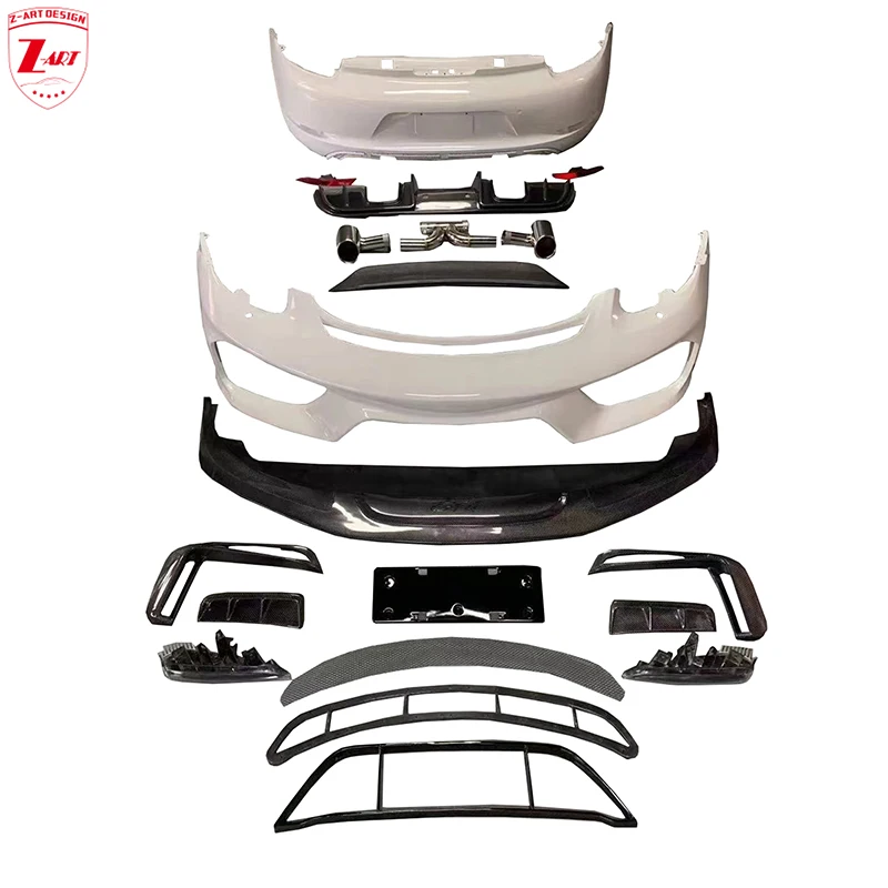 Z-Art 718 Gt4 Body Kit Per Porsche Boxster Cayman 2013-2015 Facelift Body Kit Per Porsche 981 Boxster Cayman