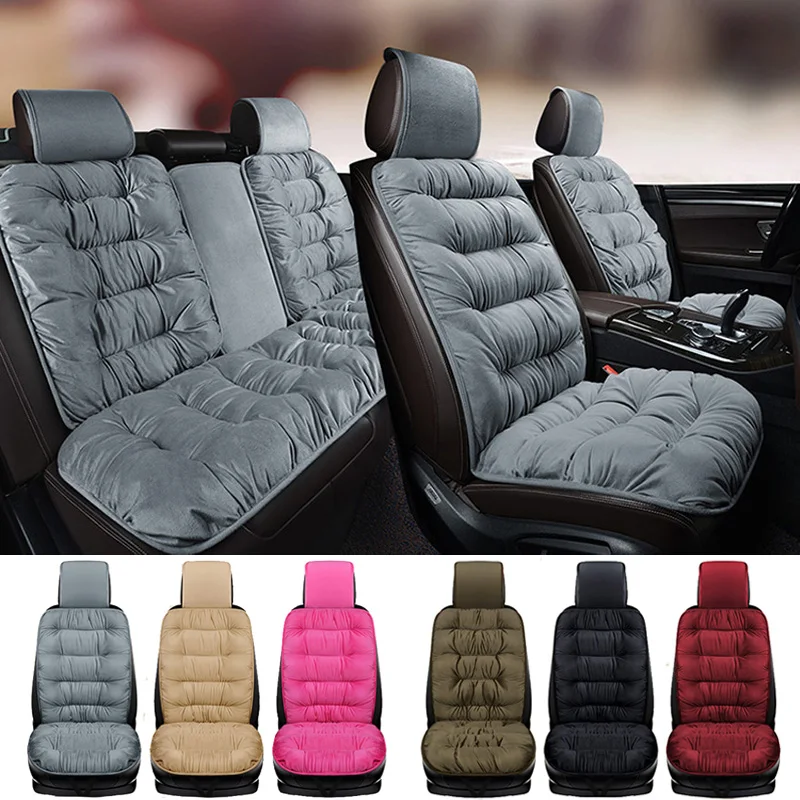 Car Seat Cover Keep Warm In Winter Slipresistant Flocking Cloth Car