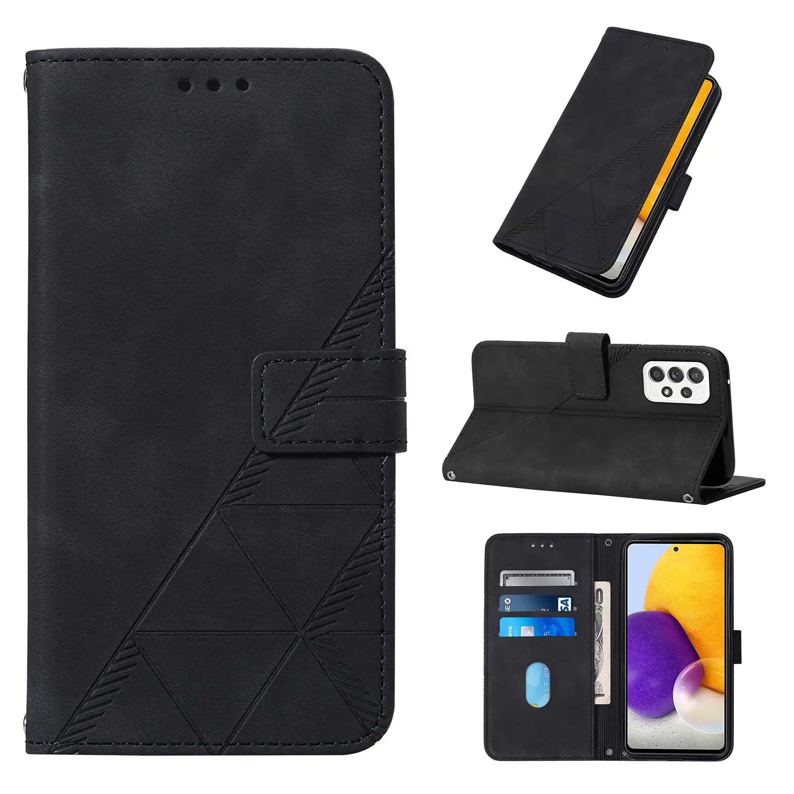 Wallet Shockproof Magnetic Flip Leather Phone Case - Enhanced Durability & Style