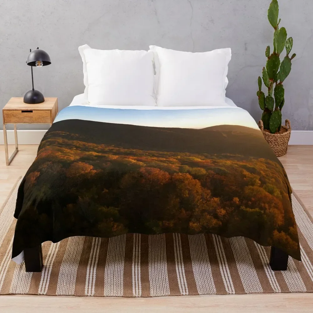 

Autumn Smoky Mountains Sunset | NC Throw Blanket Fashion Sofas Blankets