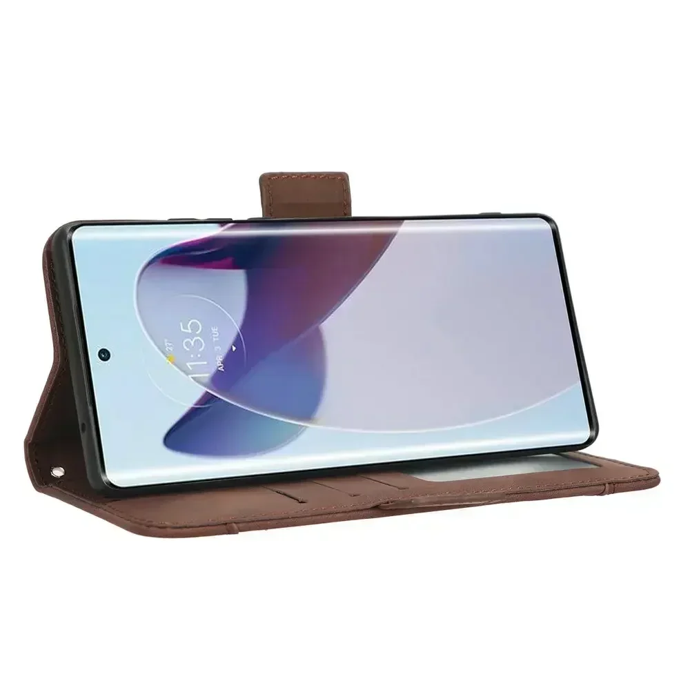Funda Para Motorola Moto Edge 60 Fusion Carcasa Tipo Cartera Cuero Con Ranuras Tarjetas,Cierre Magnético,Protector De Visualización,Piel Billetera Flip Antigolpes Moto Edge 60 Fusion Morado (Morado