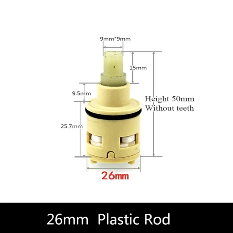 26MM Shower Faucet Ceramic Spool/Shower Sprinkler Water Separator 2-Hole Diversion Valve Core
