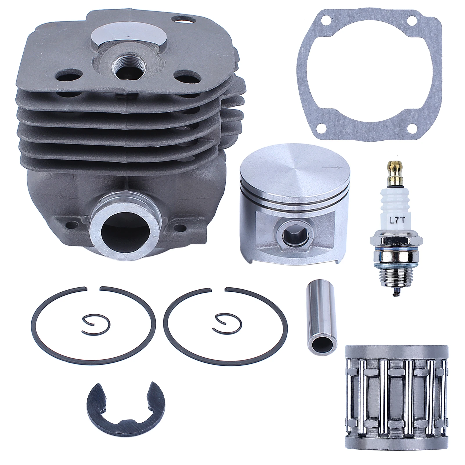 Nikasil Placcato Cilindro Pistone Cuscinetto Guarnizione 50Mm Kit Fit Husqvarna 365 371 372 Xp 362 Motosega 2 Tempi Motore Parti Del Motore
