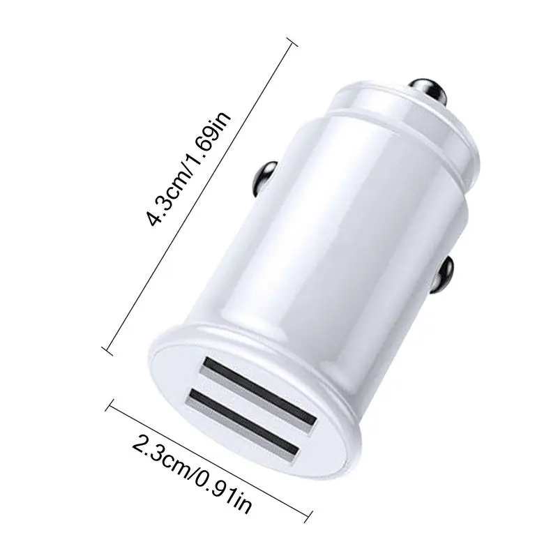 Car Phone Charger 3.1A Mobile Phone Charger Car Charger Port Quick Charging Car Phone Charger 2 Port Car USB Charger For Phones - 6