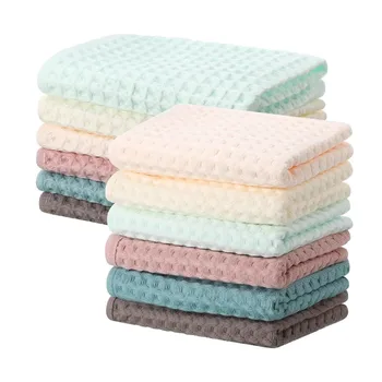1/4/6-Piece Waffle Weave Cotton Towel Set – Quick Dry & Lightweight SEO Tags 1