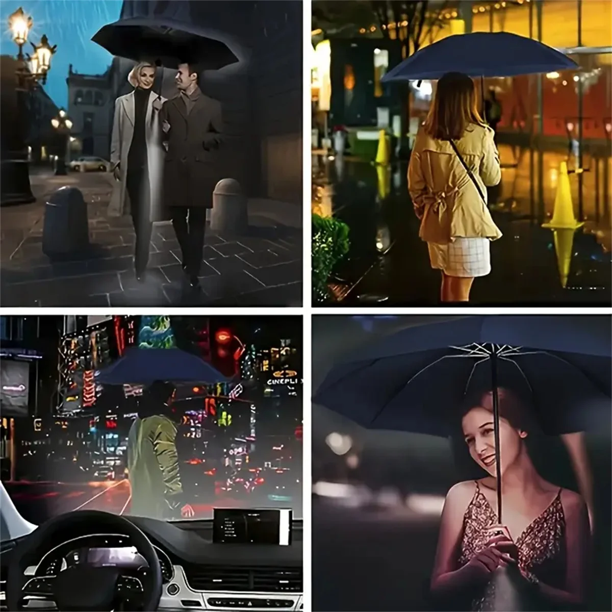 Large size super large umbrella for men and women, three-person double-use umbrella for sun and rain, strengthening, student fol 2