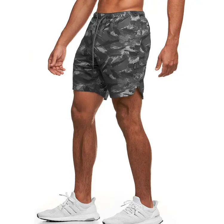 Invisible Open Crotch Pants Outdoor Sex Shorts Men's Summer Quick-Drying Beach Casual Pants Male Print Fitness Sweatpants Plus