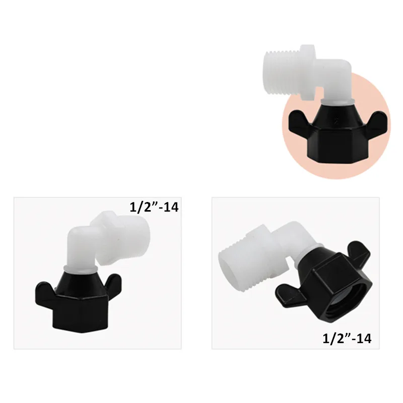 1/2" / 1/2"-14 Hose Barb Quad Port Fitting Macerator Water Pump