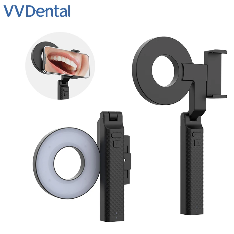 VVDental светодиодный Стоматологическая фотография лампа для ротовой полости вспышка с Bluetooth двойная вспышка яркость регулируемое оборудование для стоматологии